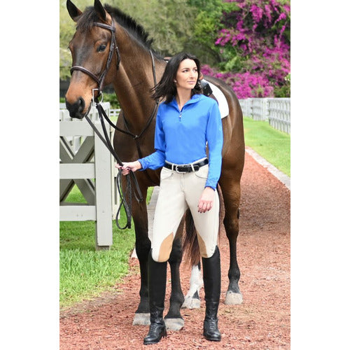 Ovation Ladies Taylored Euroweave DX Knee Patch Breeches