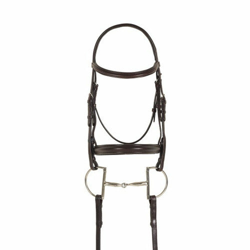 Ovation Breed Plain Raised Padded Bridle- Draft Cross - CarouselHorseTack.com