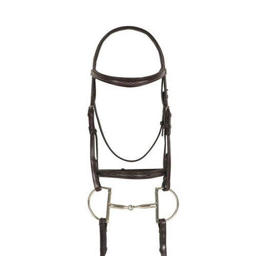 Ovation Breed Fancy Stitched Raised Padded Bridle- Quarter Horse - CarouselHorseTack.com