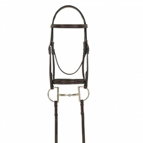 Ovation ATS Round Raised Fancy Stitch Bridle - CarouselHorseTack.com