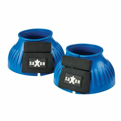 Saxon Double Tape PVC Ribbed Bell Boots CLOSEOUT - The Carousel Horse 