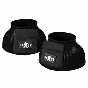 Saxon Double Tape PVC Ribbed Bell Boots CLOSEOUT - The Carousel Horse 
