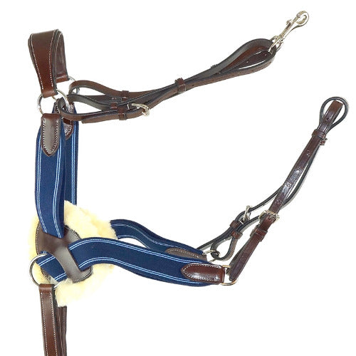 Nunn Finer 5-Way Breastplate - Blue Elastic