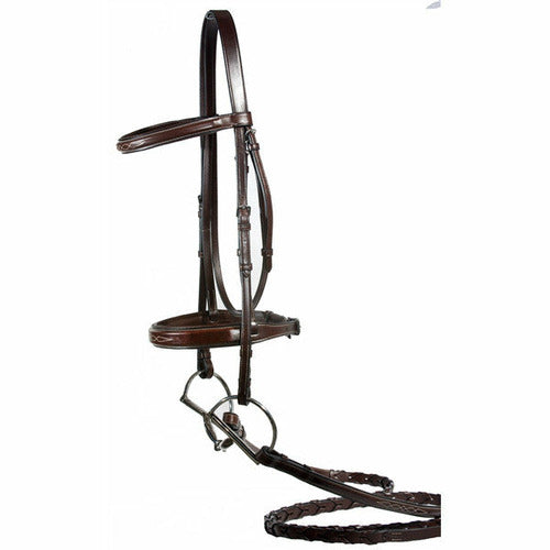 Nunn Finer Caterina Fancy Stitched Hunter Bridle - CarouselHorseTack.com