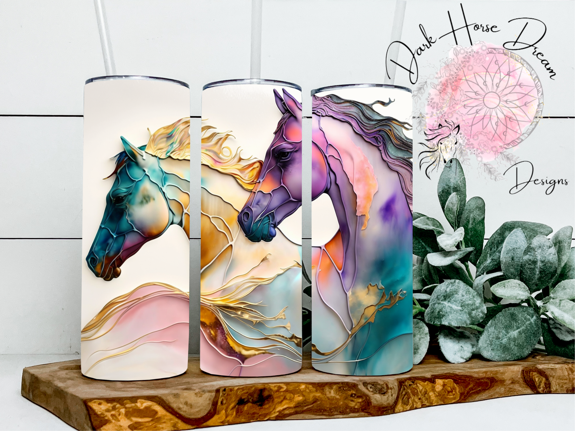 Dark Horse Dream Designs LLC Tumbler- Mythical Herd