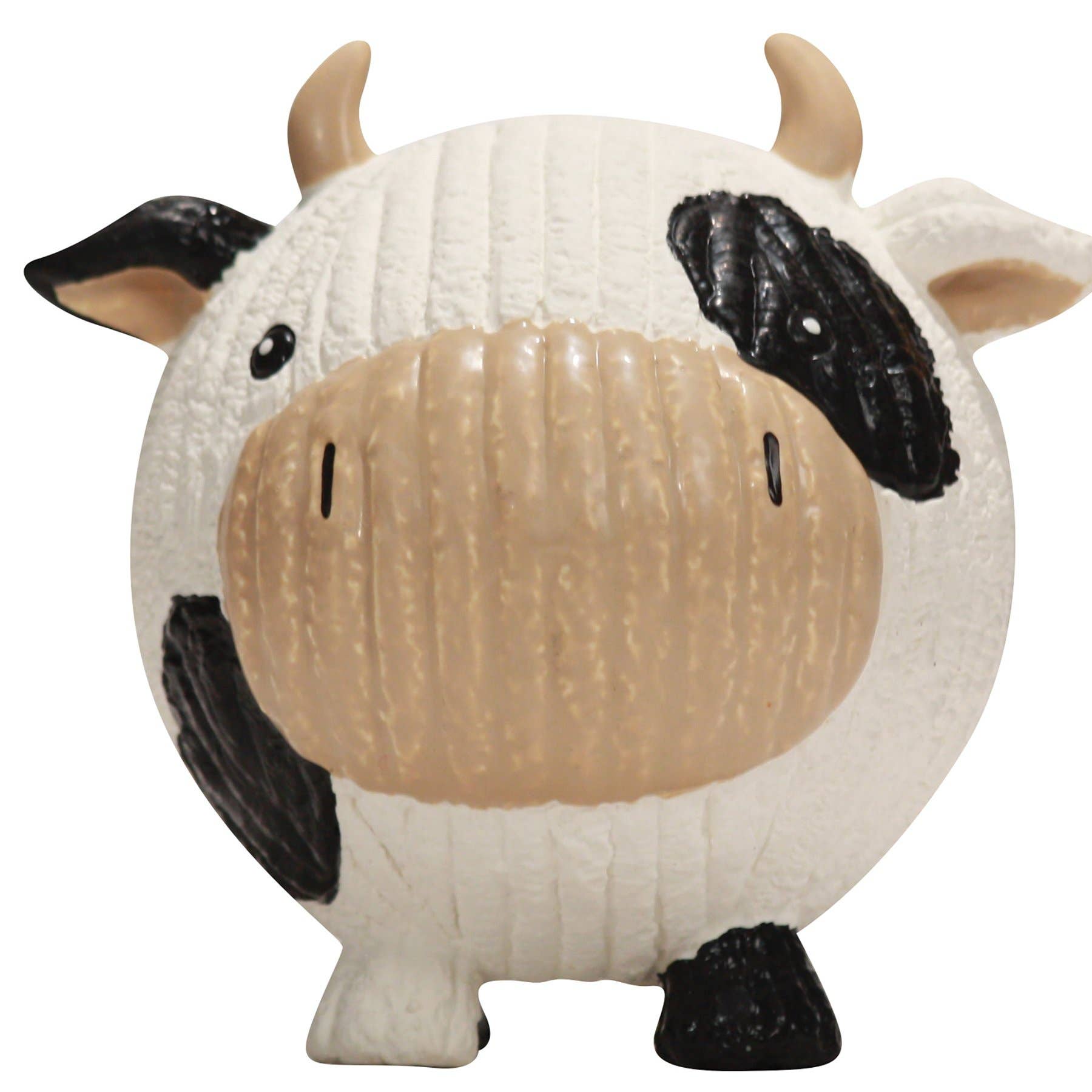 HuggleHounds - Dottie Cow Ruff-Tex® Ball Dog Toy, Large
