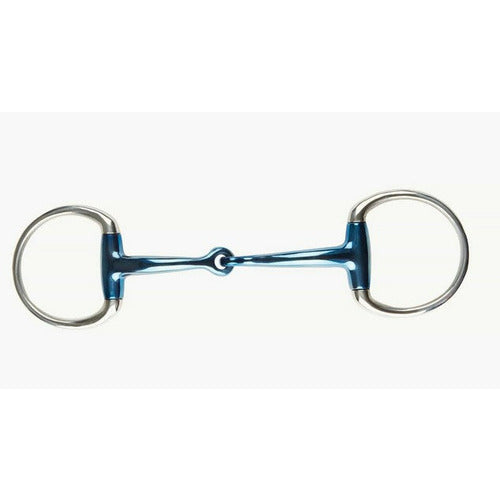 JP Korsteel Blue Steel Jointed Eggbutt Snaffle Bit - The Carousel Horse 