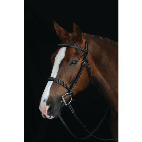 Collegiate Comfort Crown Fancy Stitched Raised Cavesson Bridle Brown