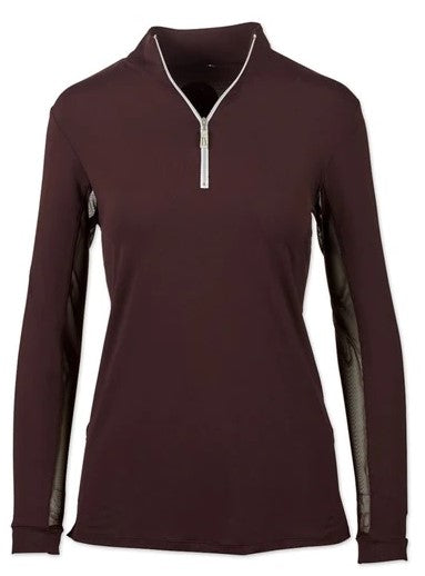 The Tailored Sportsman Ladies Long Sleeve IceFil Ziptop Shirt