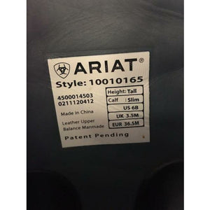 Ariat Ladies Vortex Tall Boots - Size 6ST - Gently Used