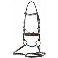 Nunn Finer Caterina Fancy Stitched Hunter Bridle - CarouselHorseTack.com