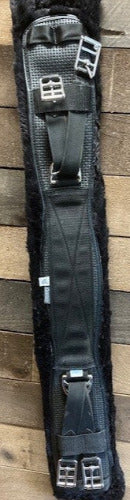 GENTLY USED- Ovation Coolmax Humane Dressage Girth BLACK 30IN