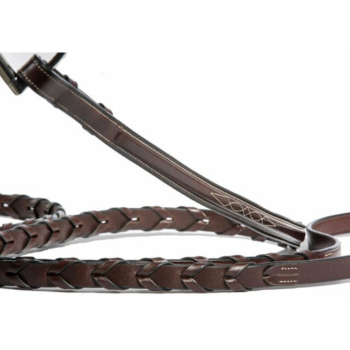 Nunn Finer Caterina Fancy Stitched Hunter Bridle - CarouselHorseTack.com