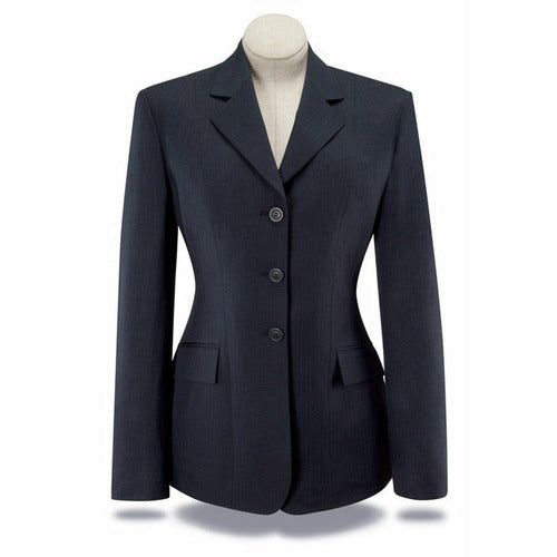 RJ Classics Ladies Navy Herringbone Show Coat - CarouselHorseTack.com