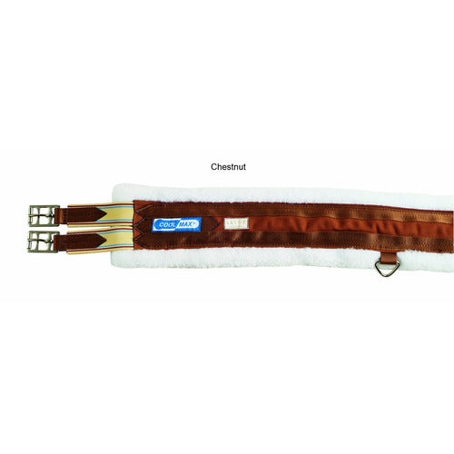 Union Hill Cool Max English Girth - Brown - CarouselHorseTack.com