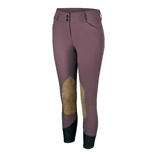 RJ Classics Ladies Gulf Natural Rise Front Zip Knee Patch Breech CLOSEOUT