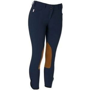 The Tailored Sportsman Ladies Vintage Contrast Patch Front Zip Low Rise Breech - CarouselHorseTack.com