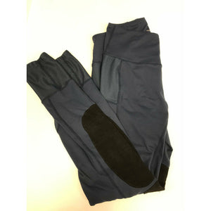 GENTLY USED-Horseware Silicon Riding Tights Navy
