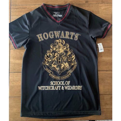 AUTHENTIC Harry Potter School Of Witchcraft & Wizardry Shirt - Black Adult Small
