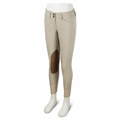 RJ Classics Girls Harrisburg Low Rise Front Zip Euroseat Breech - Sand