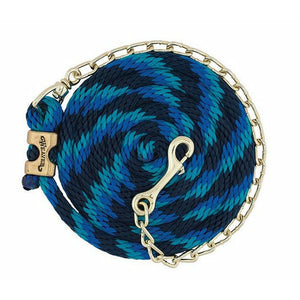Weaver Poly Lead Rope with Brass Plated Swivel Chain 8+'