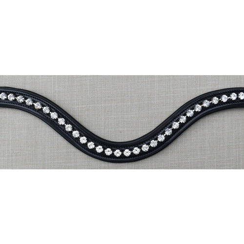 KL Select KL Italia Prix Curved Crystal Padded Browband