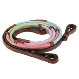 Kincade Pastel Rainbow Reins - CarouselHorseTack.com