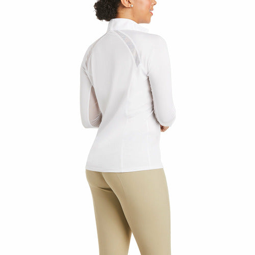 Ariat Ladies Sunstopper Pro 2.0 Show Shirt White CLOSEOUT
