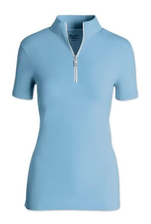 The Tailored Sportsman Ladies Short Sleeve IceFil Ziptop Shirt