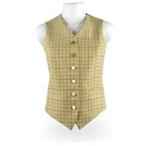 RJ Classics Ladies Aiken Fox Hunting Vest - Tattersal