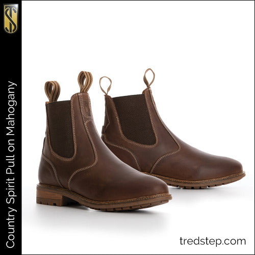 Tredstep Spirit Pull On Country Boots - Mahogany SALE