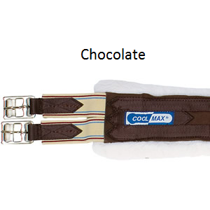 Union Hill Cool Max English Girth - Brown - CarouselHorseTack.com