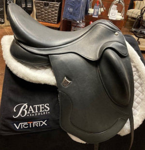 TEST RIDE/DEMO- Bates Artiste Dressage Saddle BLACK 17.5-18"