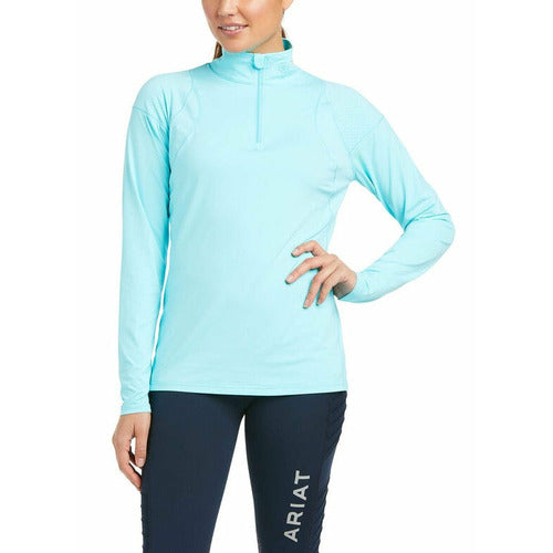 Ariat Ladies Auburn 1/4 Zip Baselayer Shirt CLOSEOUT
