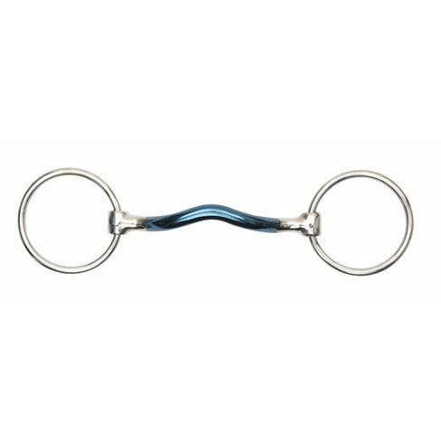 Shires Blue Alloy Loose Ring With Mullen Mouth 5.5"