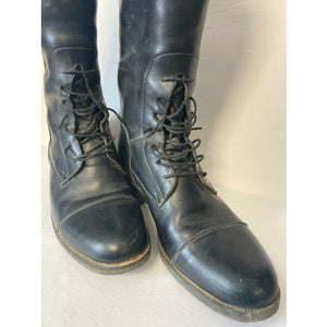 GENTLY USED- E. Vogel Field Boots Black NO Zipper Ladies size 7