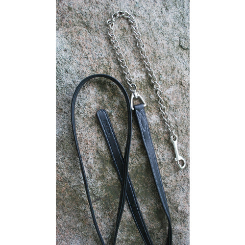 Red Barn Calf Lined Leather Lead Line - CarouselHorseTack.com