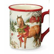 Winter Christmas Horse Coffee Mug