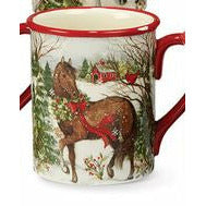 Winter Christmas Horse Coffee Mug