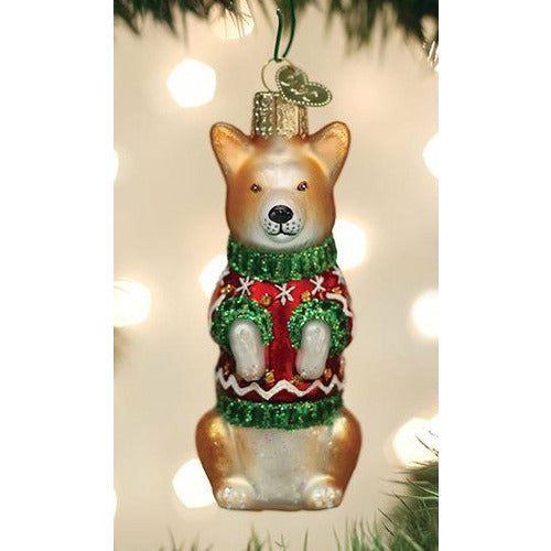 Old World Christmas Christmas Corgi Ornament