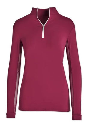 The Tailored Sportsman Ladies Long Sleeve IceFil Ziptop Shirt