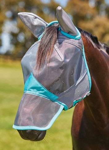 Weatherbeeta Comfitec Deluxe Fine Mesh Mask with Ears & Nose