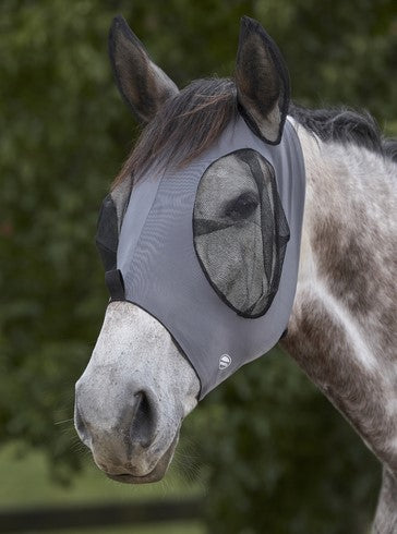 Buy The Weatherbeeta Hunter/Black Deluxe Stretch Bug Eye Saver With Ears | Online For Equine - View #5