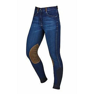 Dublin Shona Knee Patch Denim Breeches Ladies
