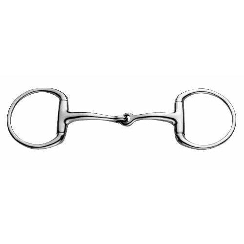 JP Korsteel Stainless Steel Jointed Eggbutt Snaffle - CarouselHorseTack.com