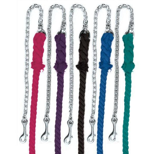 EquiEssentials 3-Ply Cotton Lead with Chrome Plated Chain