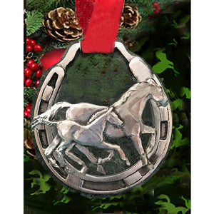 Horse Lady Gifts Silver Ornaments