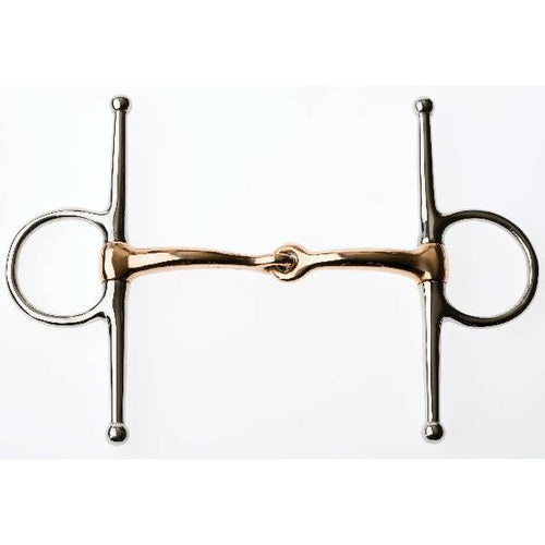 JP Korsteel Copper Full Cheek Snaffle - CarouselHorseTack.com