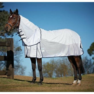 WeatherBeeta Kool Coat Airstream with Hidden Surcingle III Detach A Neck - White / Navy – JAXOutdoorGearFarmandRanch WeatherBeeta Kool Coat Airstream with Hidden Surcingle III Detach A Neck - White / Navy – JAXOutdoorGearFarmandRanch