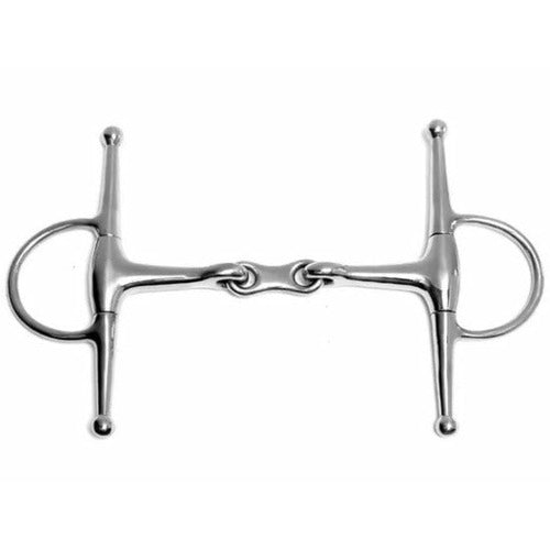 Korsteel Stainless Steel French Link Full Cheek Snaffle Bit